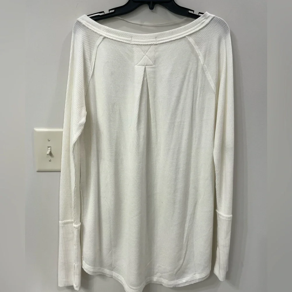 Free People We The Free Snowy Thermal 6pm Long Sleeve Tunic Size Small - Picture 7 of 8
